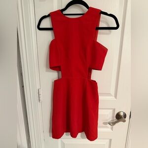Milly Cutout Red Dress